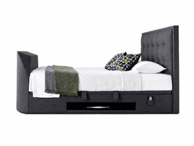 Land Of Beds Cleveland Slate Fabric TV Bed4