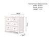 Land Of Beds Bellatrix Surf White 3 Drawer Chest of Drawers2