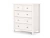 Land Of Beds Bellatrix Surf White 3 and 2 Drawer Chest of Drawers1