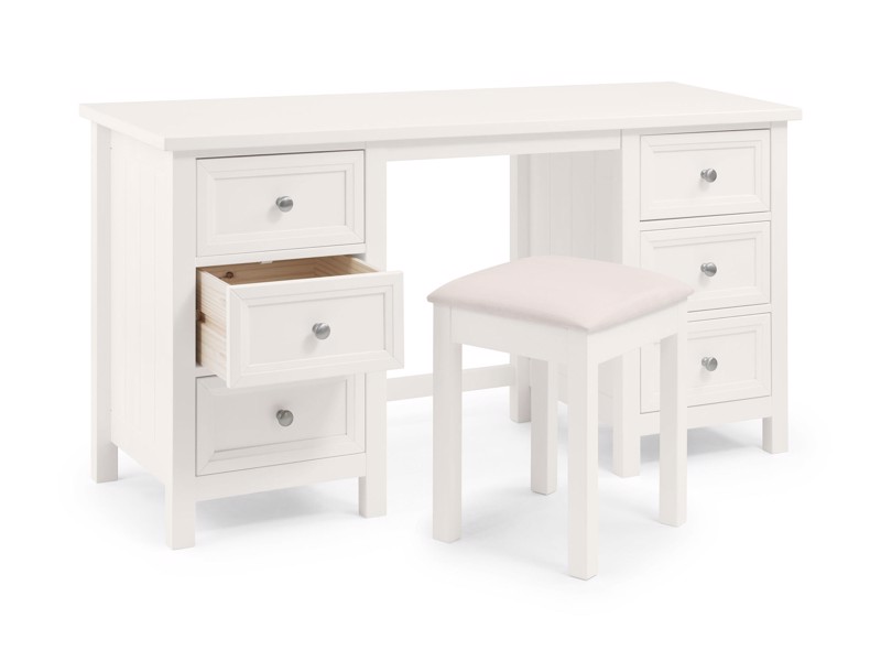 Land Of Beds Bellatrix Surf White Dressing Table3