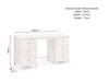 Land Of Beds Bellatrix Surf White Dressing Table4