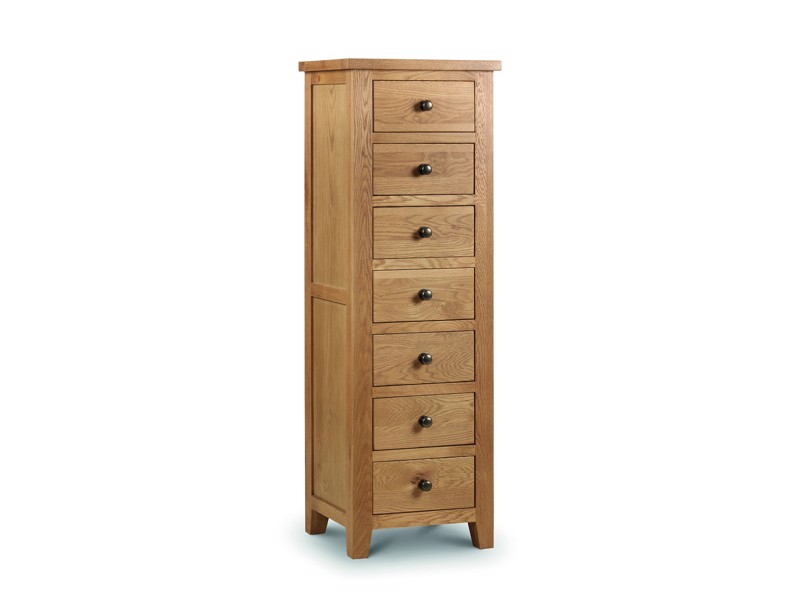 Land Of Beds Soho 7 Drawer Narrow Standard Chest of Drawers1