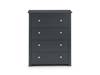 Land Of Beds Farrow Anthracite 4 Drawer Chest of Drawers2