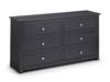 Land Of Beds Farrow Anthracite 6 Drawer Chest of Drawers2