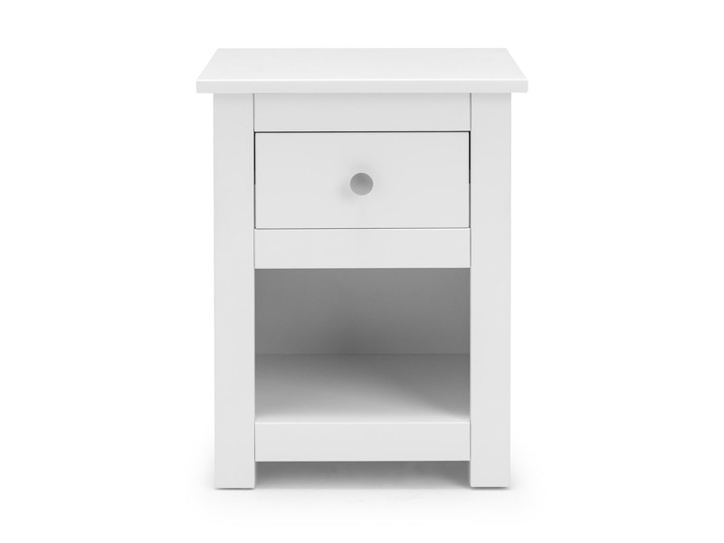 Land Of Beds Farrow White Bedside Table1