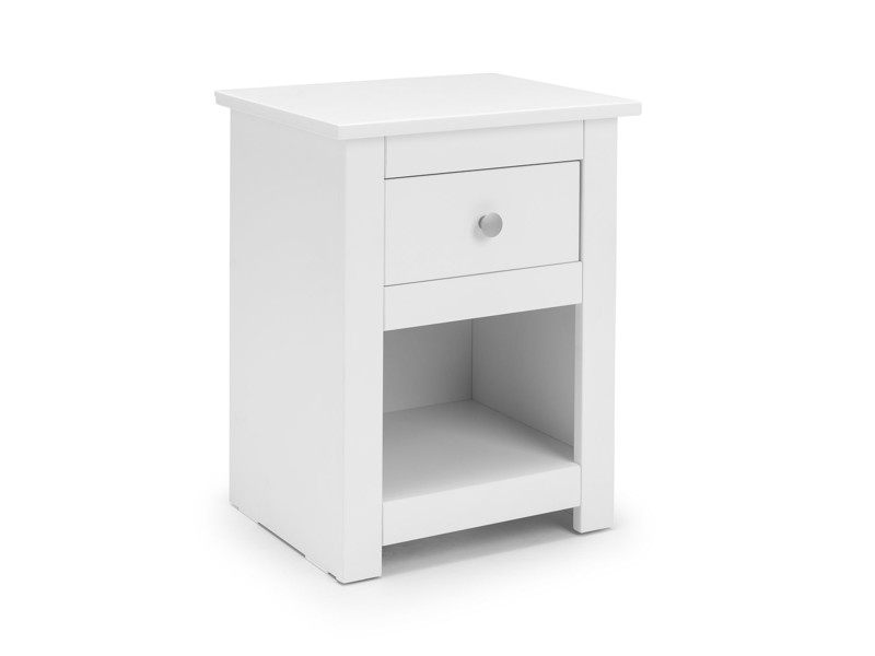 Land Of Beds Farrow White Bedside Table2