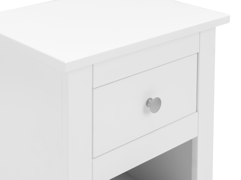 Land Of Beds Farrow White Bedside Table4