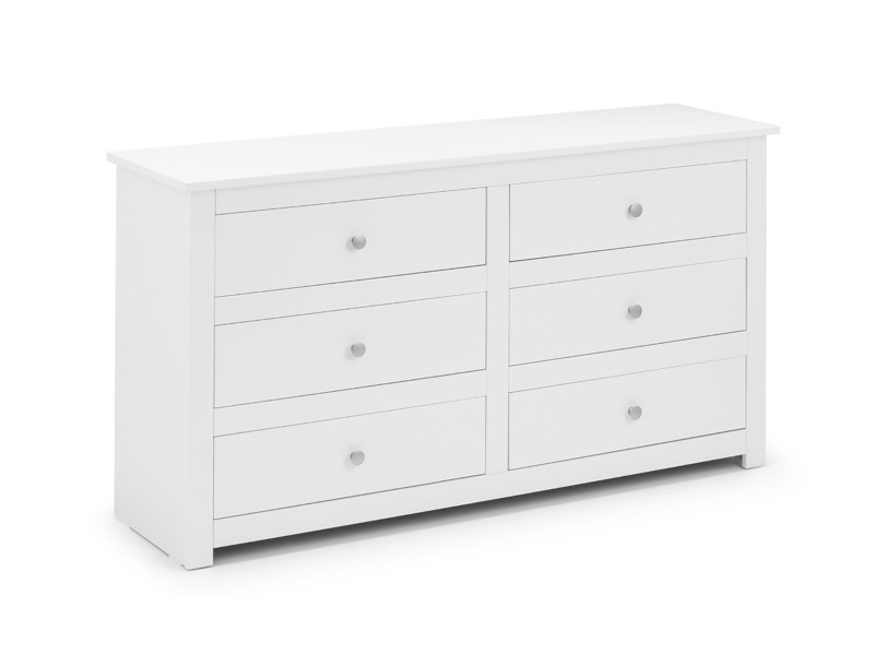 Land Of Beds Farrow White 6 Drawer Chest of Drawers3