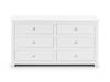 Land Of Beds Farrow White 6 Drawer Standard Chest of Drawers2