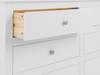 Land Of Beds Farrow White 6 Drawer Chest of Drawers5