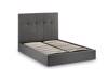 Land Of Beds Seren Slate Grey Fabric Ottoman Bed3