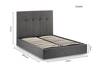 Land Of Beds Seren Slate Grey Fabric Ottoman Bed6