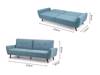 Land Of Beds Abbey Blue Standard Sofa Bed8