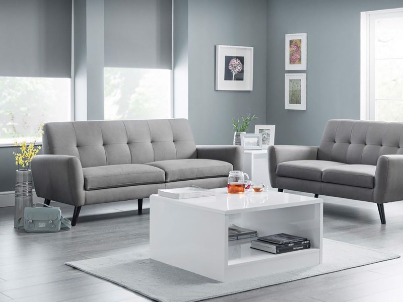 Land Of Beds Abbey Light Grey Sofa Bed1