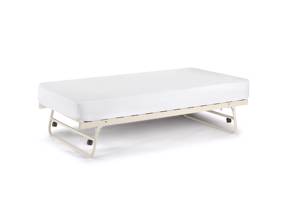 Land Of Beds Naya White Metal Guest Bed6