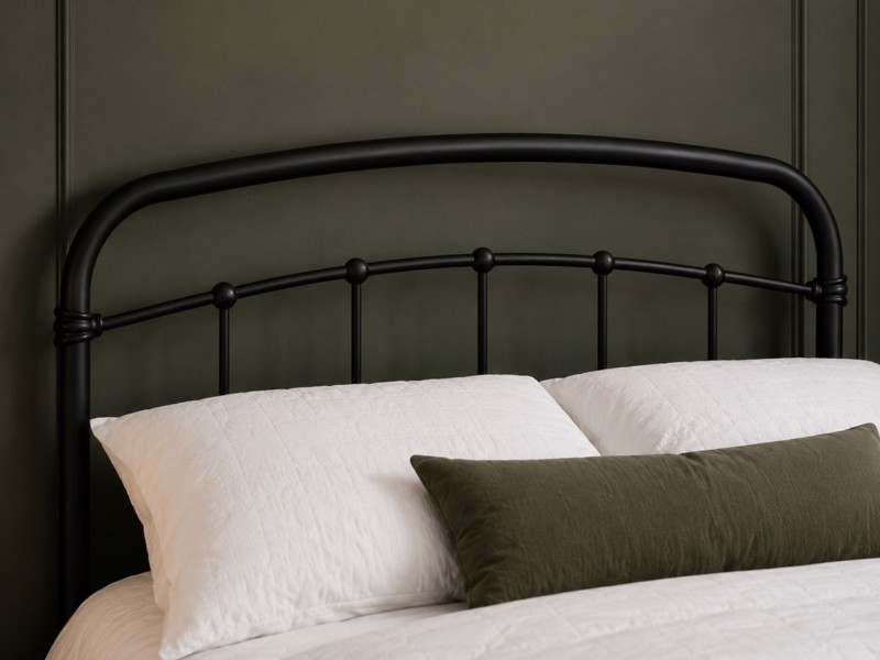Land Of Beds Clara Black Metal Double Bed Frame3