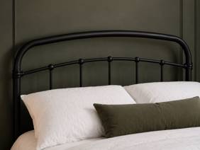 Land Of Beds Clara Black Metal Double Bed Frame3