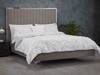 Land Of Beds Isobella Mink Grey Fabric Bed Frame1
