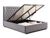 Land Of Beds Florence Velvet Grey Fabric Ottoman Bed7