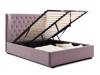 Land Of Beds Florence Pink Fabric Double Ottoman Bed7