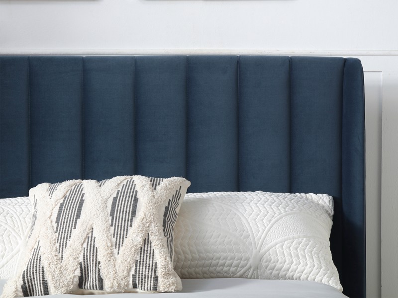 Land Of Beds Vienna Ink Fabric Bed Frame2