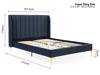 Land Of Beds Vienna Ink Fabric Bed Frame10
