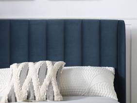 Land Of Beds Vienna Ink Fabric Bed Frame2