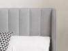 Land Of Beds Vienna Light Grey Fabric Bed Frame2