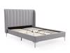 Land Of Beds Vienna Light Grey Fabric Bed Frame5