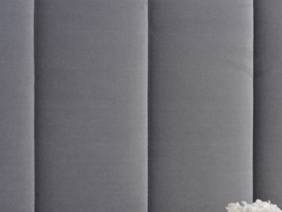 Land Of Beds Vienna Dark Grey Fabric Bed Frame4