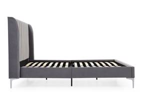 Land Of Beds Vienna Dark Grey Fabric Bed Frame6