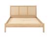 Land Of Beds Marsaille Oak Finish Wooden Bed Frame7