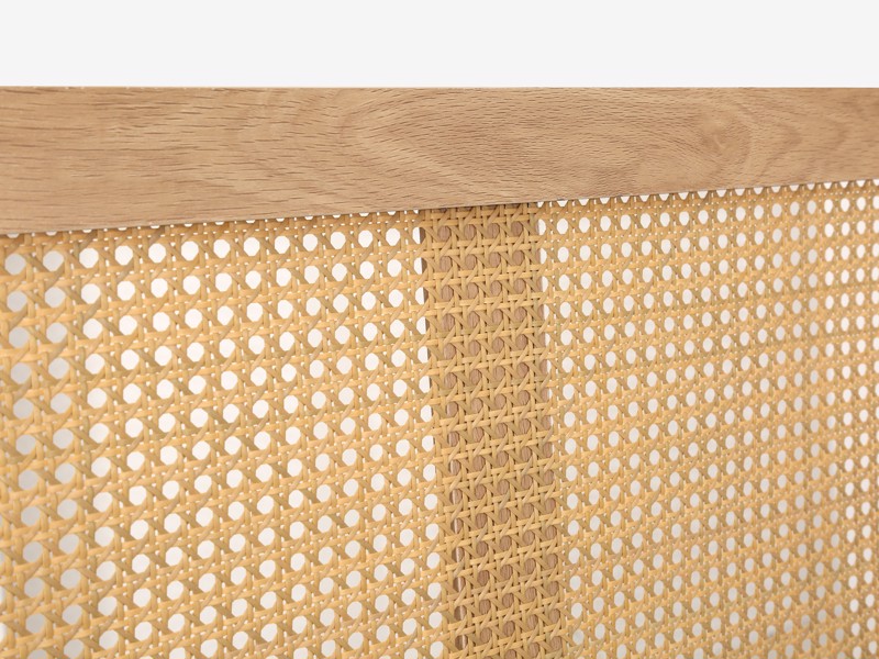 Land Of Beds Marsaille Oak Finish Wooden Bed Frame6