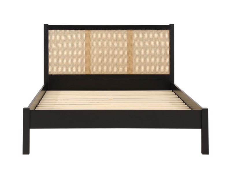 Land Of Beds Marsaille Black Wooden Bed Frame6