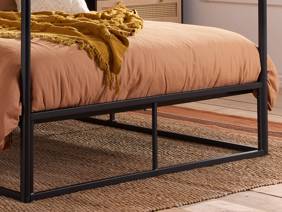 Land Of Beds Lorient Black Metal Bed Frame3