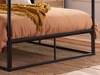 Land Of Beds Lorient Black Metal Small Double Bed Frame3