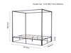 Land Of Beds Lorient Black Metal Small Double Bed Frame7