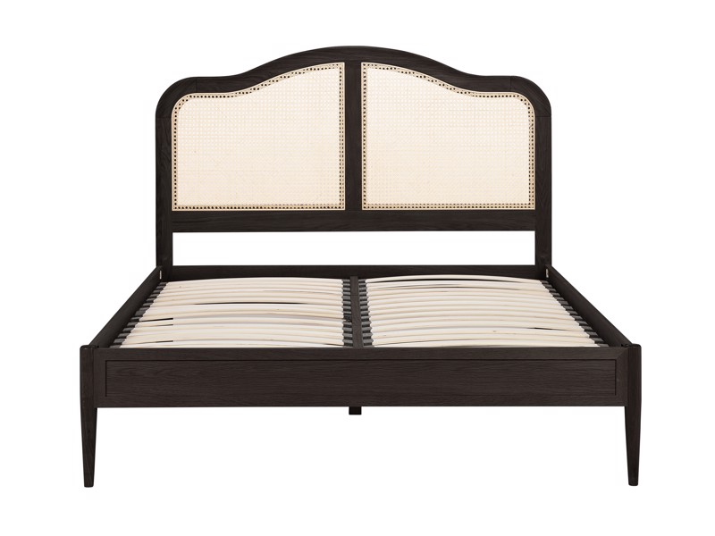 Land Of Beds Paris Black Wooden Bed Frame9