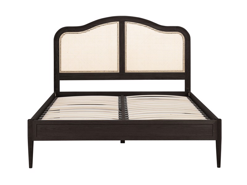 Land Of Beds Paris Black Wooden Bed Frame8