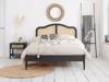 Land Of Beds Paris Black Wooden Bed Frame2