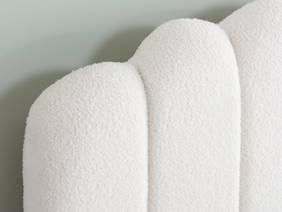 Land Of Beds Milan White Fabric King Size Ottoman Bed5