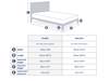 Land Of Beds Sintra White Wooden Bed Frame5