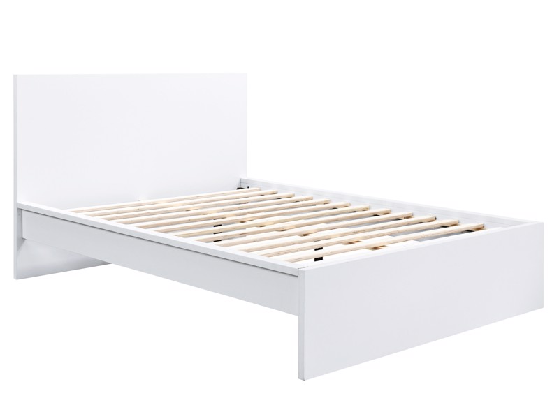 Land Of Beds Sintra White Wooden Bed Frame2