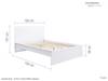 Land Of Beds Sintra White Wooden King Size Bed Frame3