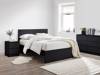 Land Of Beds Sintra Black Wooden Bed Frame1