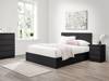 Land Of Beds Sintra Black Wooden Ottoman Bed1