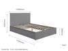 Land Of Beds Sintra Grey Wooden Ottoman Bed5