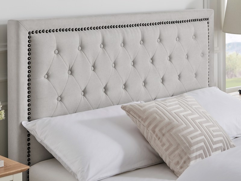 Land Of Beds Carina Natural Fabric Bed Frame2