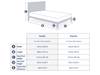 Land Of Beds Carina Natural Fabric Bed Frame5