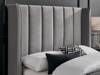 Land Of Beds Brimsley Silver Grey Fabric Bed Frame2